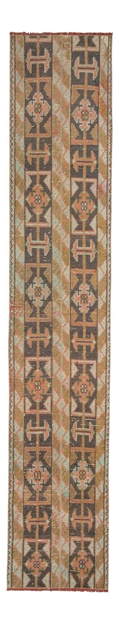 Vintage Turkish hallway rug 50x263 cm