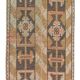Vintage Turkish hallway rug 50x263 cm