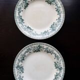 Antique ironstone plate from Saint-Amand – Guadeloupe model