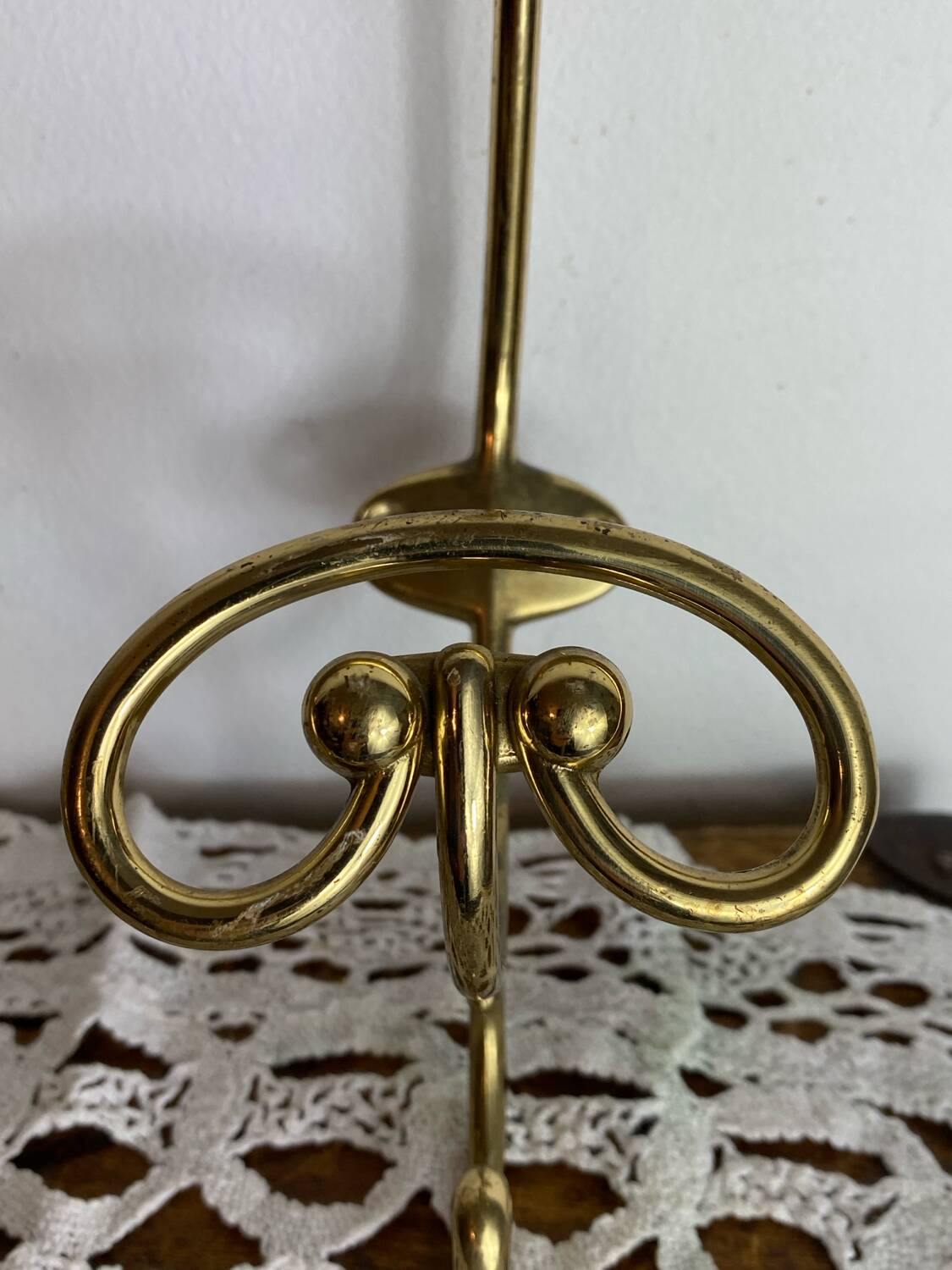 Pair of brass hooks
