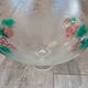 Large salad bowl on crystal foot