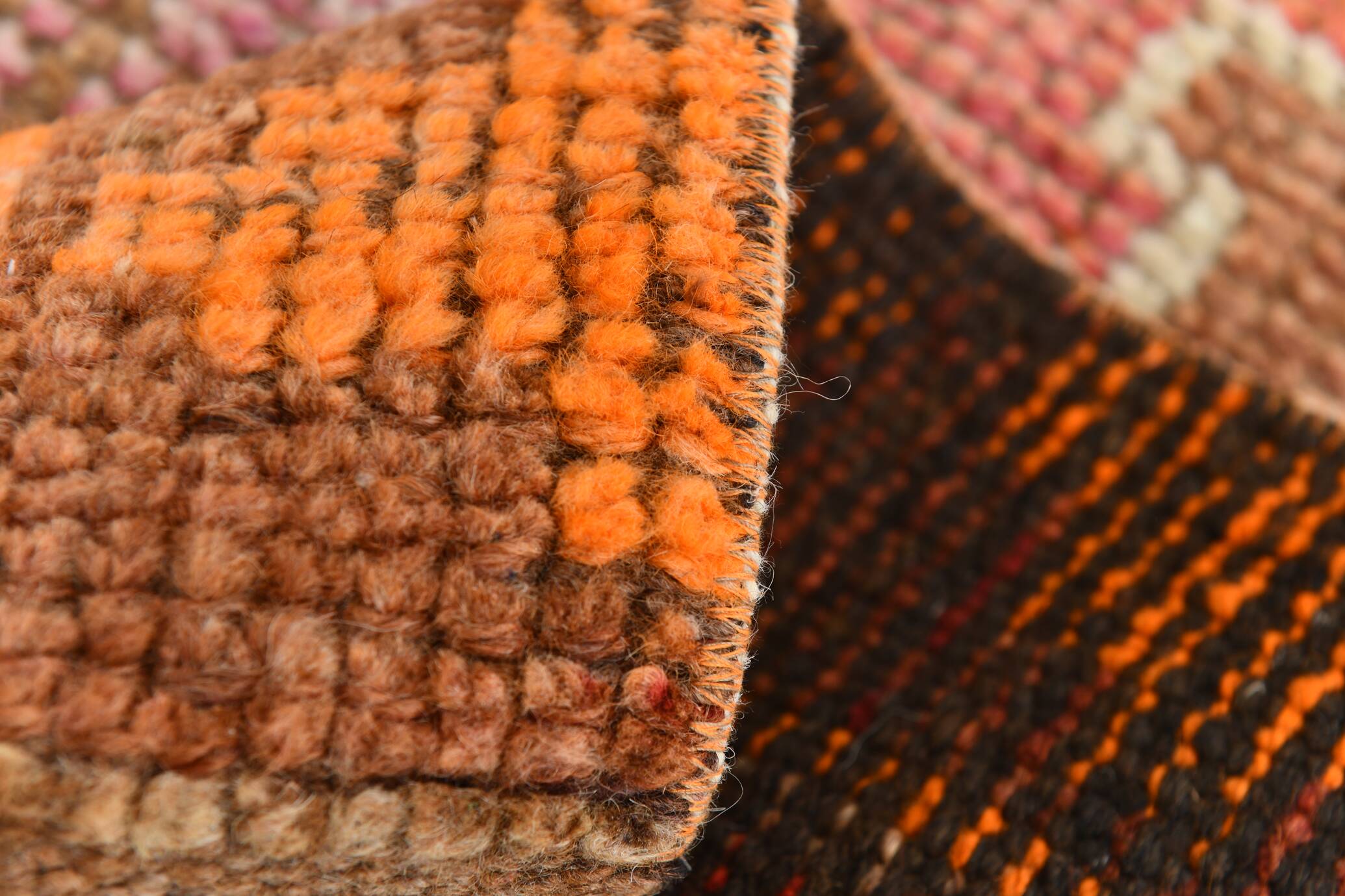 3x11 Colorful Turkish Vintage Runner Rug, 92x328Cm
