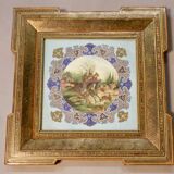 Oriental frame with painting on medallion