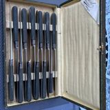 Box of 12 vintage Morel knives in Arles