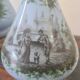 pair of oil lamps in opaline decorated 66x18