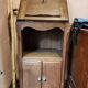 Set consisting of a small scriban desk and its antique chair.