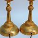 Pair of Gilded Bronze Lamp by Pierre Casenove for Fondica, France