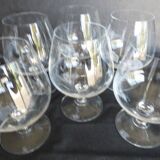 6 Large Cognac Glasses