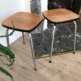 Duo of formica stools