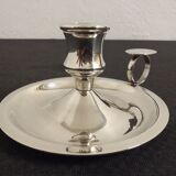 Silver metal candlestick