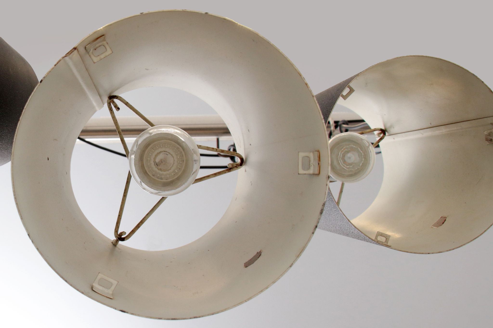 Philips set of 4 hanging lamps model nt 48 design by argenta, 1960