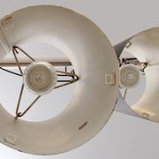 Philips set of 4 hanging lamps model nt 48 design by argenta, 1960