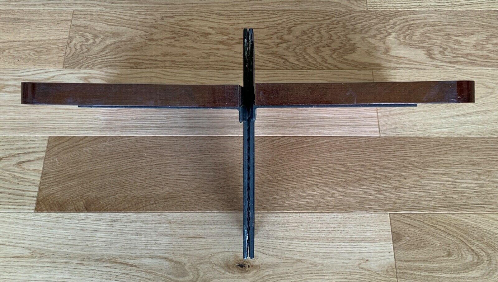 Pair of 1960 wood shelves