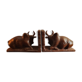 Pair of wooden bookends
