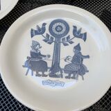 Set of five royal sphinx dessert plates Maastricht 1960s