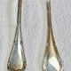 6 oyster forks Christofle crossed ribbons silver metal
