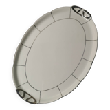 Grand plat de service art déco en porcelaine tchécoslovaquie