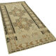 1960s handmade vintage oriental beige carpet 114 cm x 226 cm