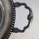 Serving dish in silver metal