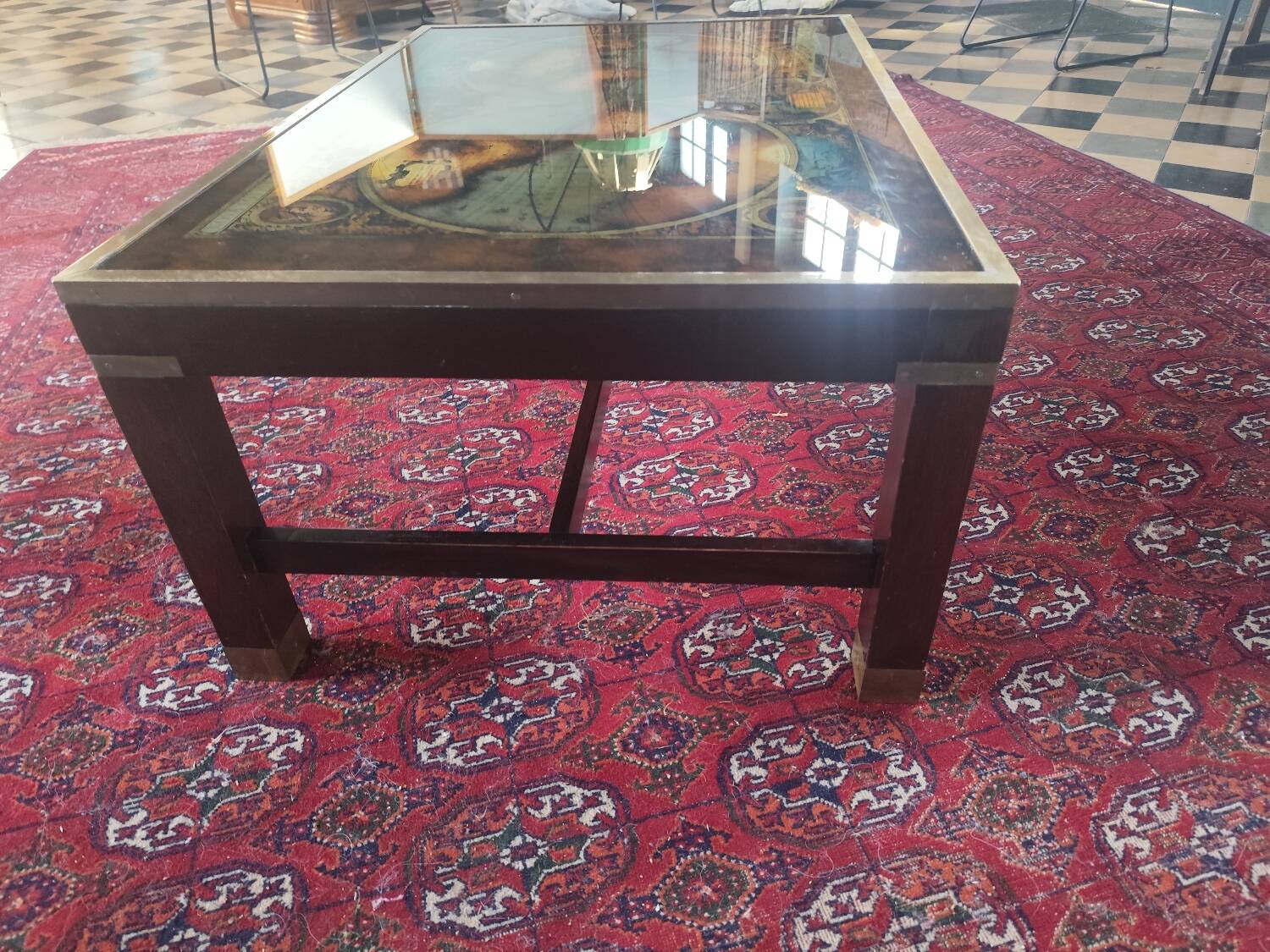 World Map Coffee Table Maison Jansen