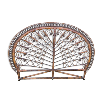 Rattan bedhead
