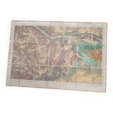 Valençay old canvas map 1891