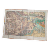 Valençay old canvas map 1891