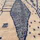 Azilal rug made of pure natural wool, handwoven, traditional, 150/250 cm.