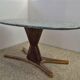 Table in rosewood and marble by Vittorio Dassi for Mobili Moderni Lissone, 1950