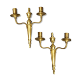 Pair of d'appliques en bronze, France, 20th century