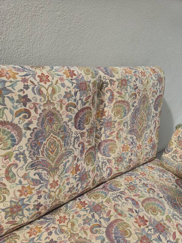 Canapé banquette aux décors florales style Louis Philippe d'époque nap
