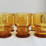 Set of 6 vintage jaunes