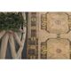 Vintage Turkish Oushak handmade wool copper cotton beige rug 138x420