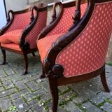 Fauteuil en acajou style 1er empire