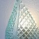 Set of 2 Rare Wall light Blue Jewel Murano Glass Leave by Barovier e Toso, 1950s