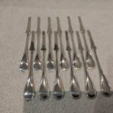 6 silver-plated lobster picks by Christofle, Perles pattern