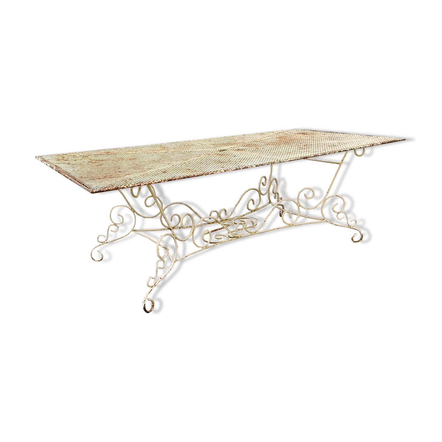 Wrought iron garden table full old garden furniture