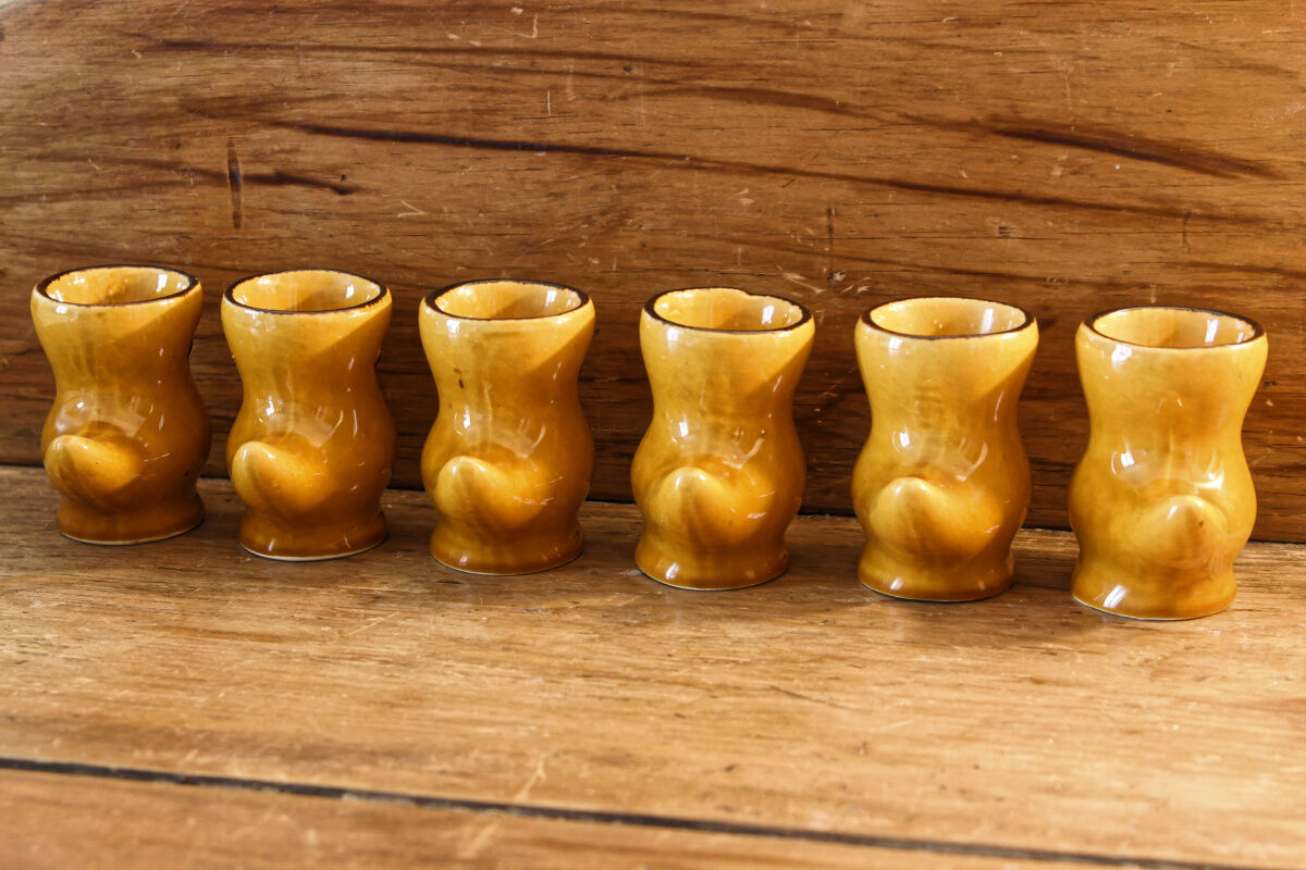 Set of 6 chicken cockerels