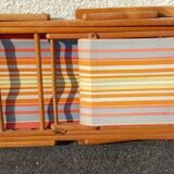 Deck chair, Chilean vintage orange tone