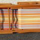 Chaise longue, chilienne vintage ton orangé