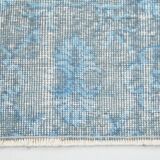7x11 Turkish Light Blue Camouflage Pattern Vintage Rug, 223x329Cm
