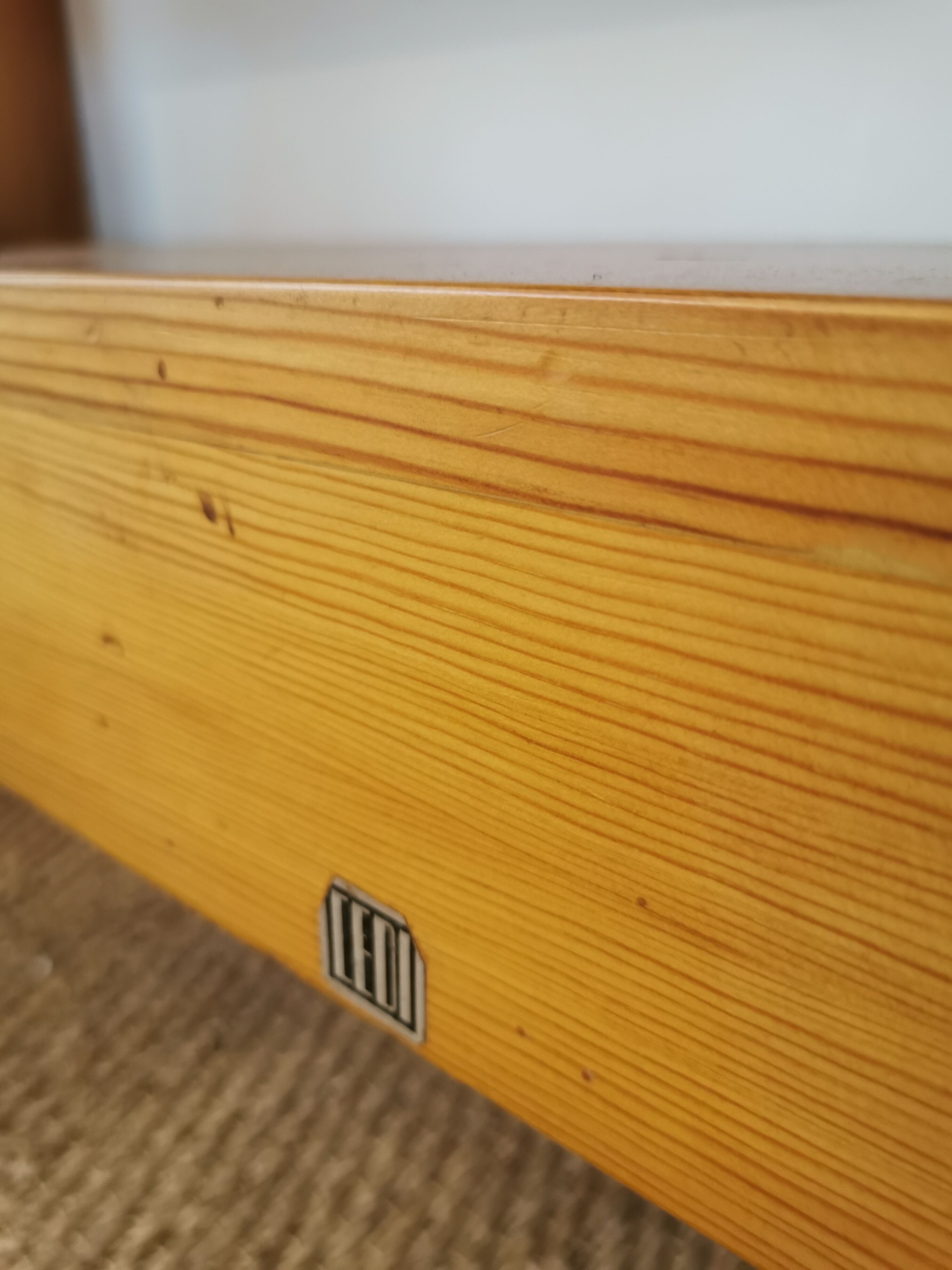 Minimalist console in vintage, 60s