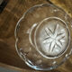 Set of 8 crystal bowls with floral decoration, France early 20th century.