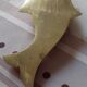 Old brass ashtray, fish shape