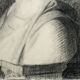 Drawing of the bust of a young man by Andrea Della Robbia