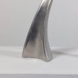 Pair of postmodern aluminium candlesticks by Matthew Hilton