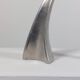 Pair of postmodern aluminium candlesticks by Matthew Hilton