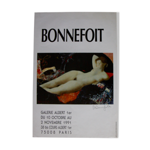 Affiche d'exposition Alain Bonnefoit