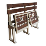 1970's Stadium bench, seat No. 1 and No. 2