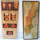 3 Scandinavian suspensions vintage pine 1960